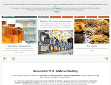 Tablet Screenshot of mhmaterialhandling.com